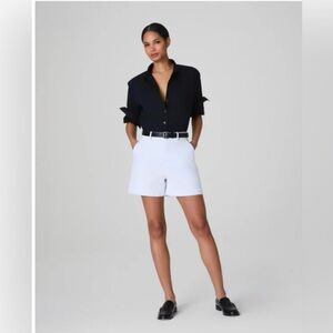 SPANX NWT! Supersmooth Stretch Twill 5” White Shorts